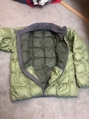 Outdoor Research Olive Green Quilted Puffer Jacket